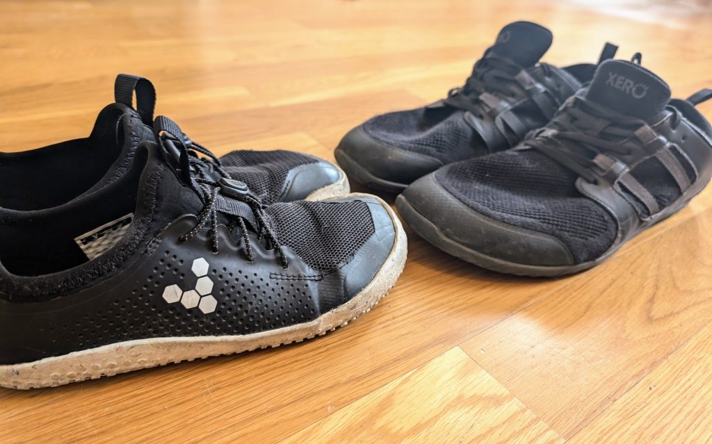 Barefoot shoes from brands Xero Shoes and Vivobarefoot